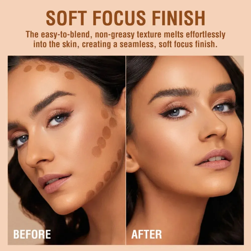 3 Colors Liquid Contour Face Shape Lightweight Shake 3D Matte Finish Concealer Bronzers Highlighter Makeup Maquiagem Beauty