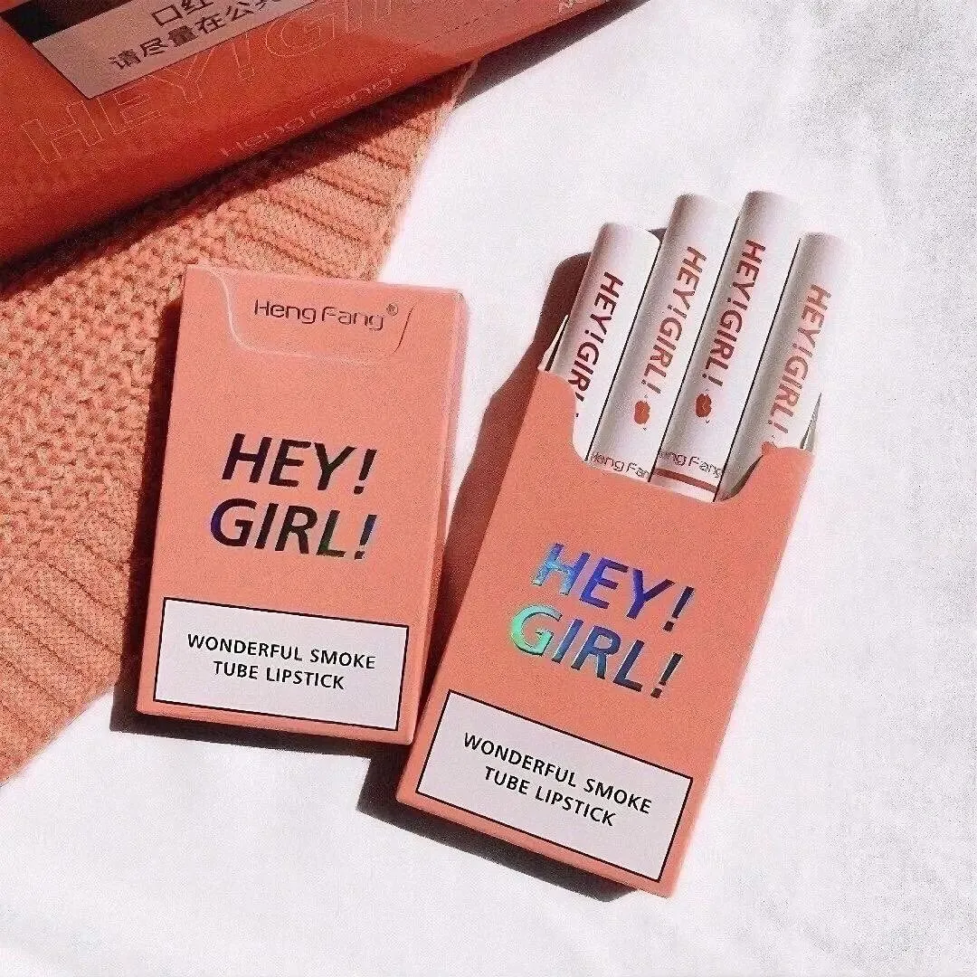 4pcs Hey Girl Cigarette Matte Velvet Lipsticks