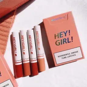 4pcs Hey Girl Cigarette Matte Velvet Lipsticks