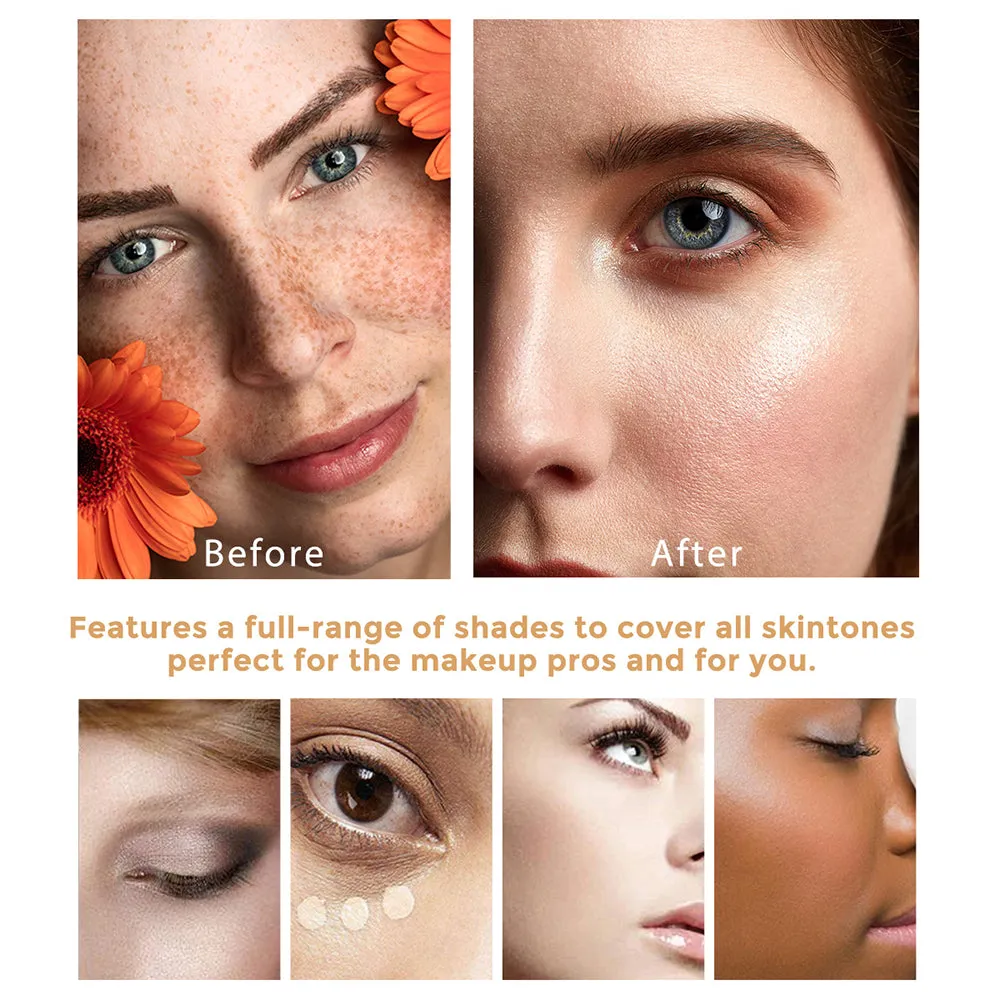 Aliver Color Changing Liquid Foundation-Flawless Warm Skin Tone Foundation Makeup-Lasting & Concealer-1 fl oz.