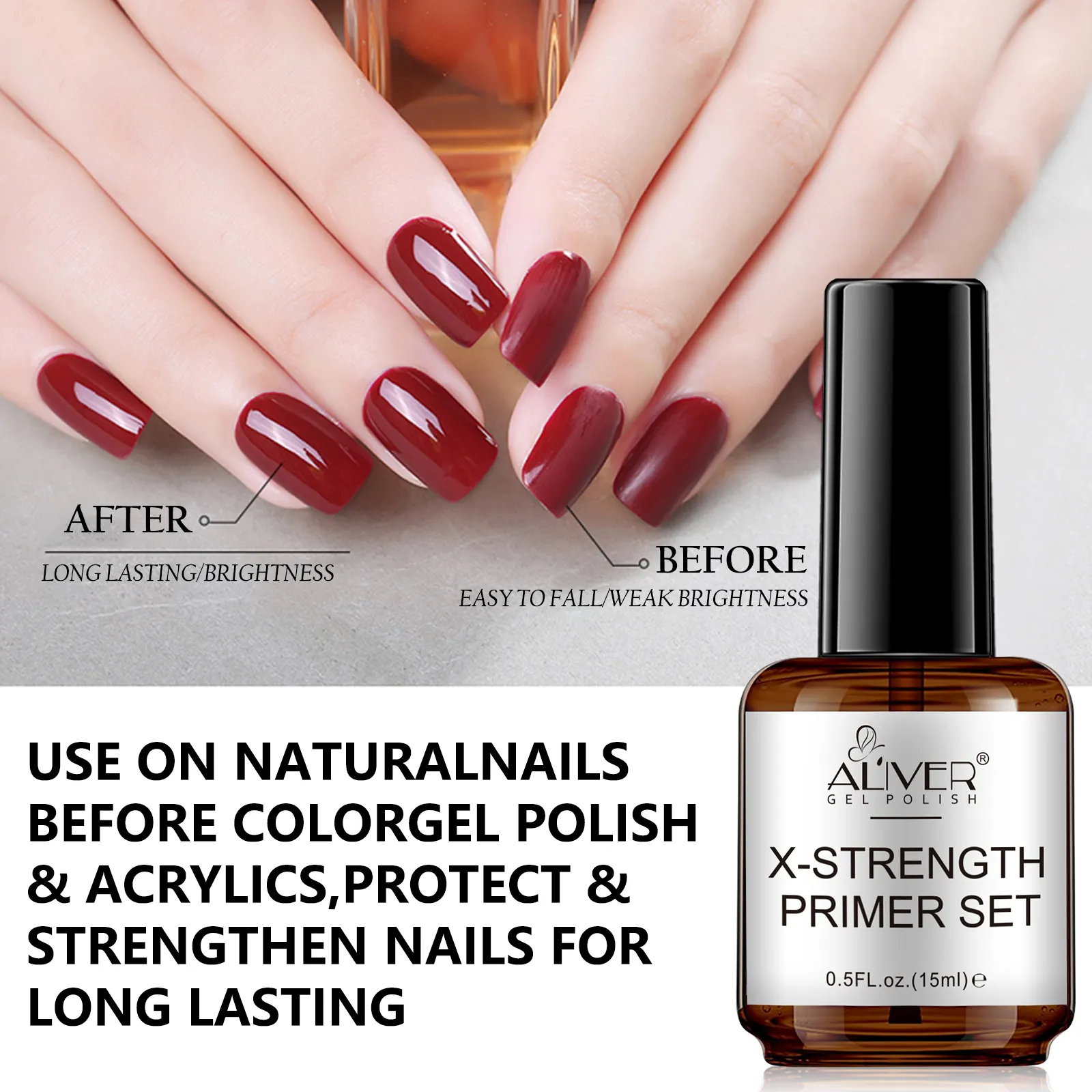 ALiver Natural Nail Prep Dehydrate and Acid-Free Primer