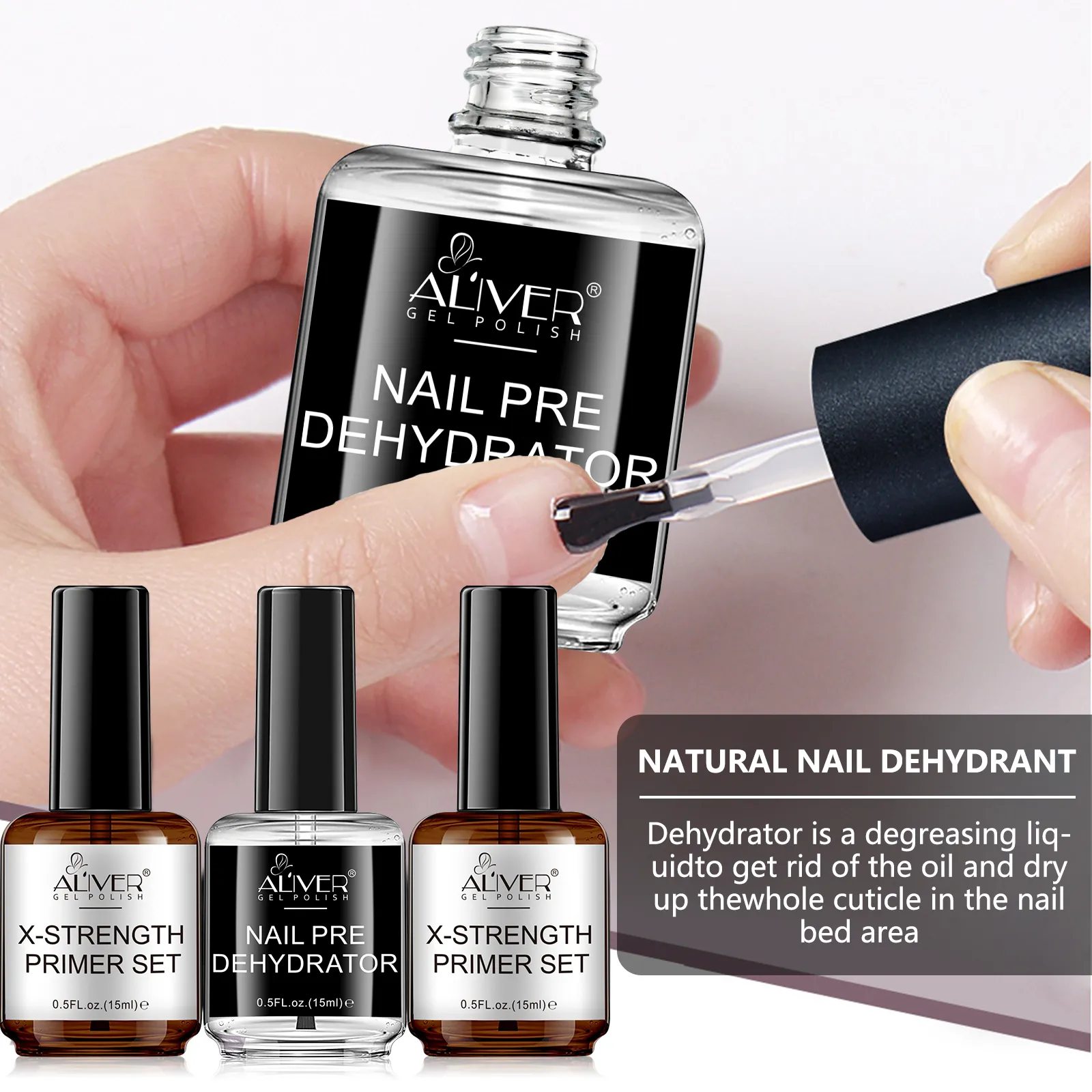 ALiver Natural Nail Prep Dehydrate and Acid-Free Primer