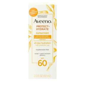 Aveeno Protect   Hydrate Broad Spectrum Face Sunscreen Lotion SPF60 - 3 Oz