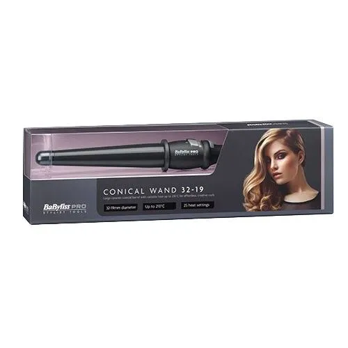 Babyliss - Black Pro Conical Wand 32-19mm