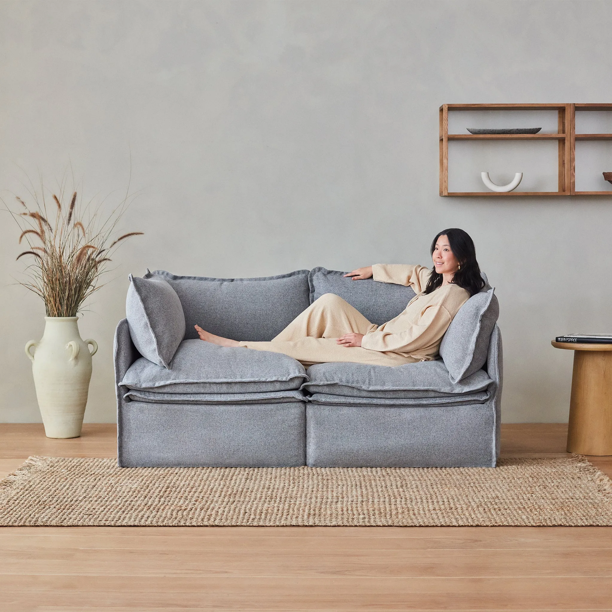 Elevate Comfort Layer for 3-Seater   Ottoman in Powder