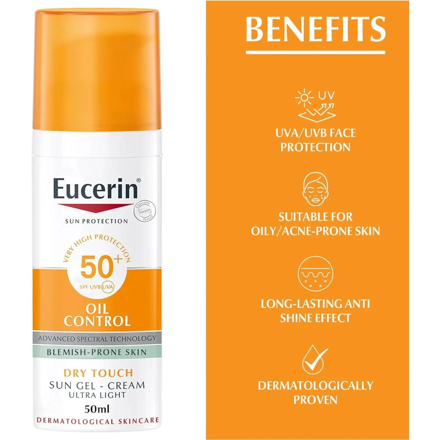 Eucerin Sun Protection Oil Control Sun Gel Cream 50ml
