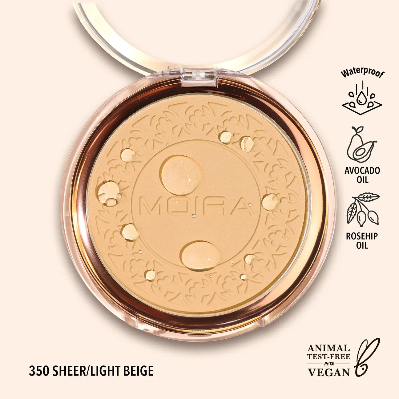 Face- MOIRA Soft Focus Waterproof Setting Powder SWP350- SHEER/LIGHT BEIGE (3pcs bundle, $5 each)