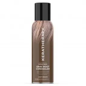 Keratherapy Perfect Match Gray Root Concealer Light Brown 3 oz
