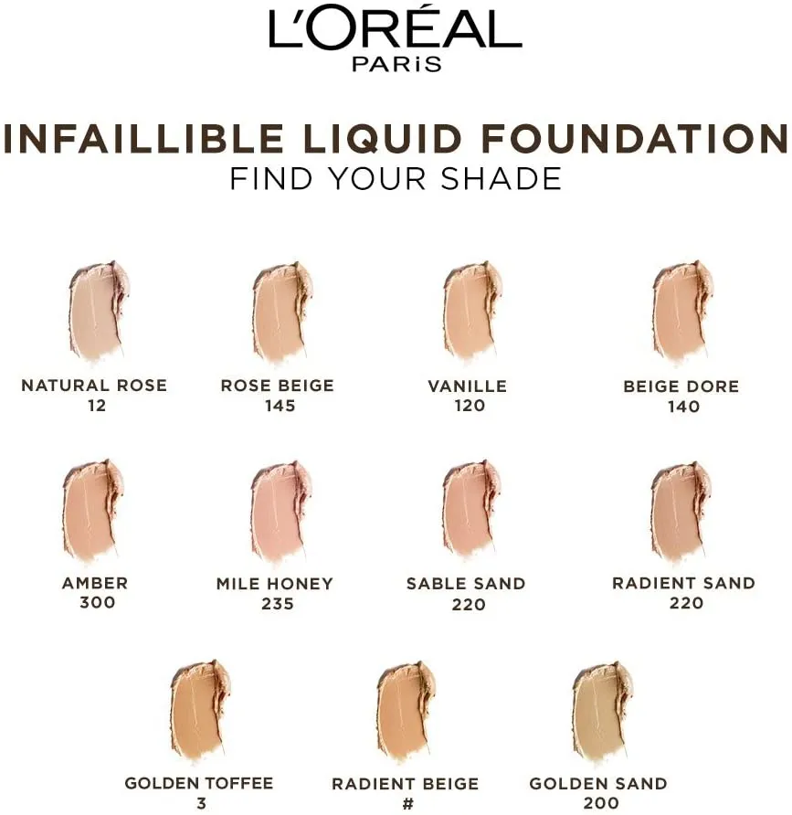 LOreal Infallible 24h Liquid Foundation