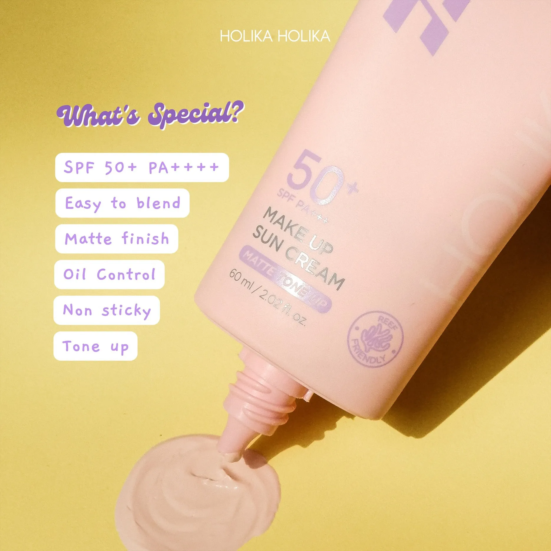 Make Up Sun Cream Matte Tone Up | Physical Sunscreen