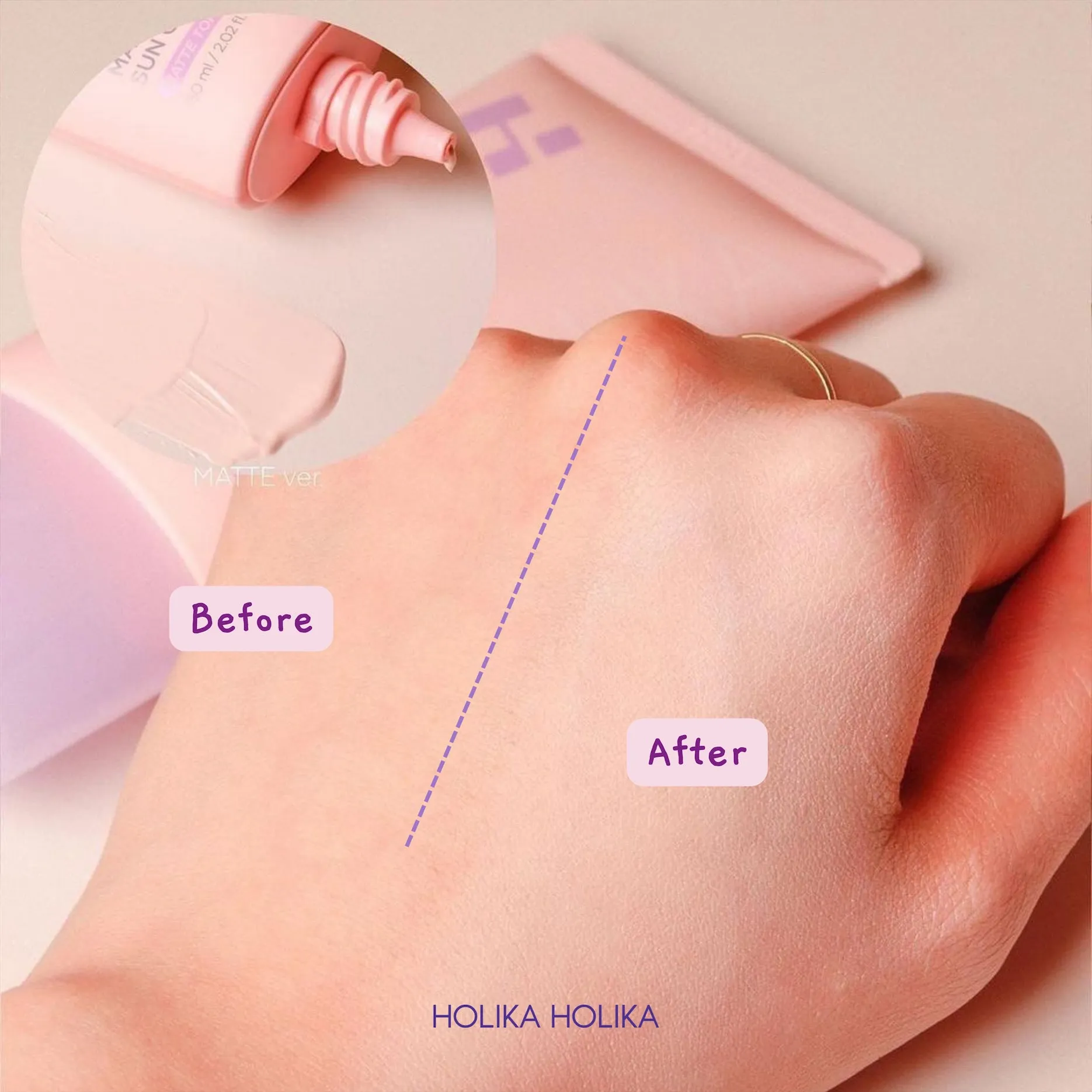 Make Up Sun Cream Matte Tone Up | Physical Sunscreen