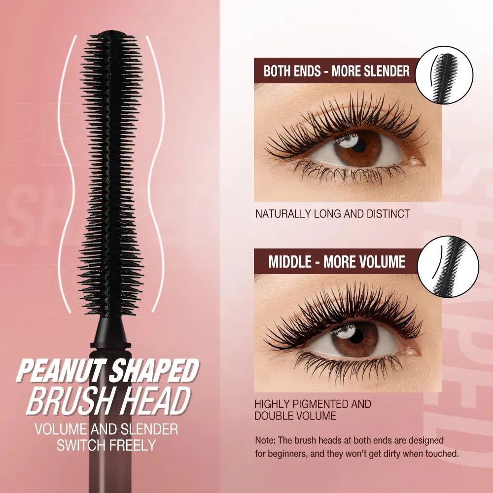 Mascara 4d Silk Fibber Mascara Waterproof Extra Volume Smudge-proof Curling Lengthening Eyelash Extension Eye Makeup Tool