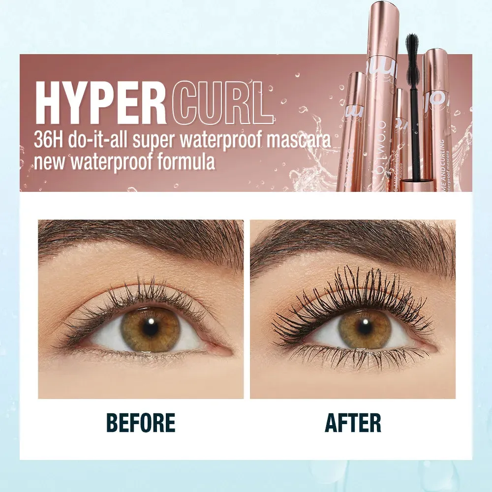 Mascara 4d Silk Fibber Mascara Waterproof Extra Volume Smudge-proof Curling Lengthening Eyelash Extension Eye Makeup Tool