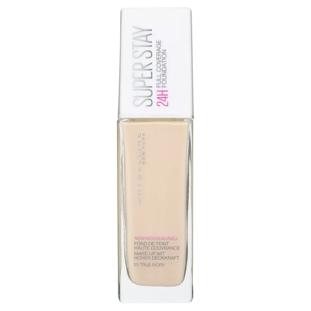 Maybelline Superstay 24 Hour Full Coverage Foundation 03 True Ivory