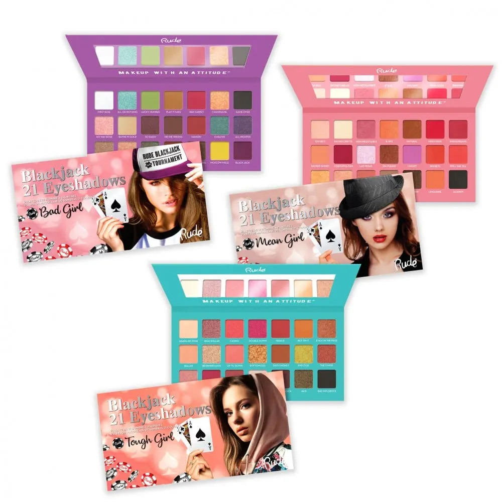 Rude - Blackjack 21 Eyeshadows (BUNDLE)