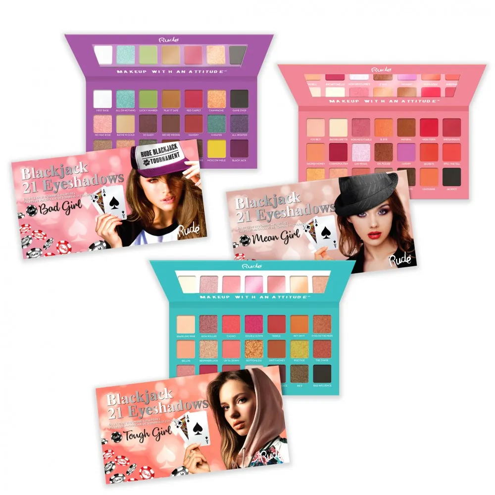 Rude - Blackjack 21 Eyeshadows (BUNDLE)