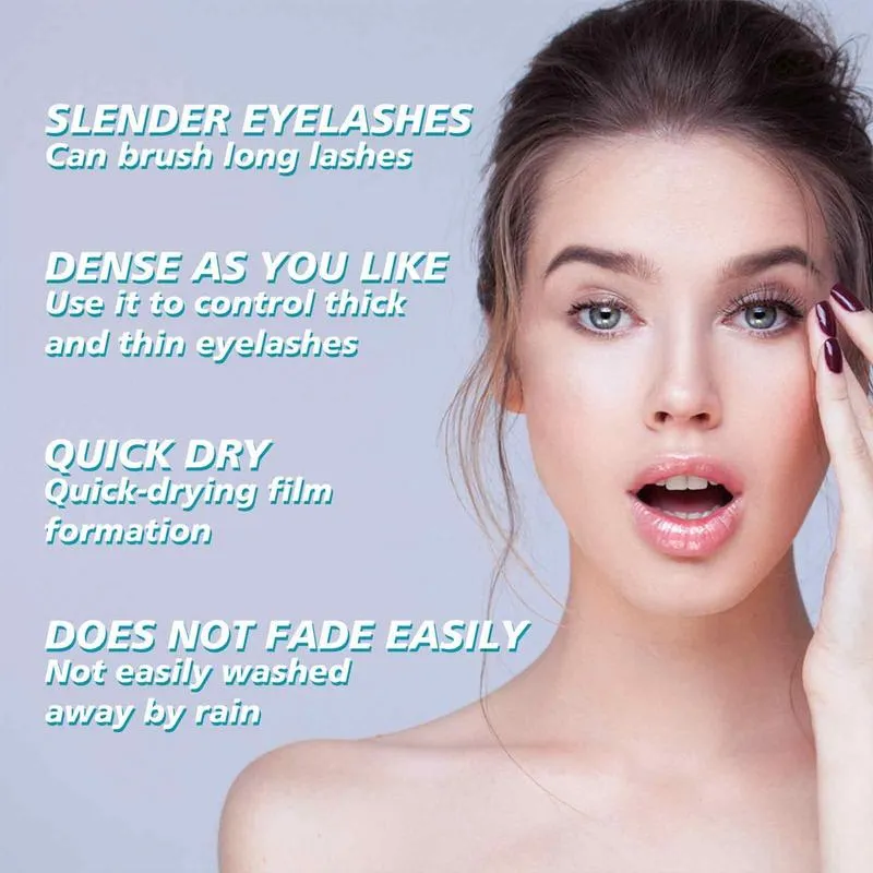 Volumizing Mascara 2 In 1 Lengthening Thickening Mascara Easy To Use Eye Makeup Tool For Longer Thicker Lashes