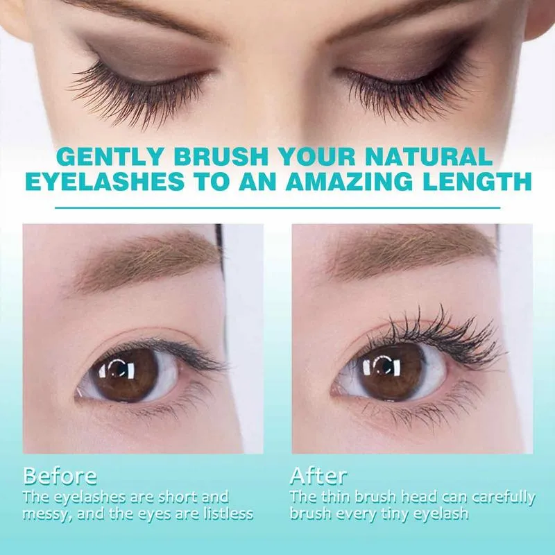 Volumizing Mascara 2 In 1 Lengthening Thickening Mascara Easy To Use Eye Makeup Tool For Longer Thicker Lashes